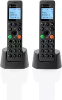 Telefonas stacionarus Motorola DOT202 DUO Juodas - TELEFONAS DECT