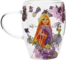 Widdop Co Disney Rapunzel floral decorative glass mug