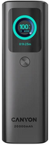 CANYON įmontuojamas išorinis akumuliatorius OnPower 265 20000mAh 165W aliuminio tamsiai pilkas