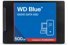 „Western Digital WD Mėlyna SA510 SATA SSD“ 7 mm / 2,5 colio korpuse, 500GB talpos (WDS500G5B0A-00LMP0)