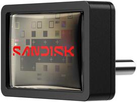 SanDisk Extreme Fit USB-C Flash Drive USB 64GB Flashdrives 300MB/s(R) Juodas