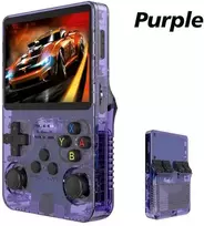BOYHOM R36S retro delninis vaizdo žaidimų konsolė Linux sistema 3,5 colio IPS ekranas R35s Plus nešiojamas kišeninis vaizdo grotuvas 64GB 128GB(Violetinė 128GB)