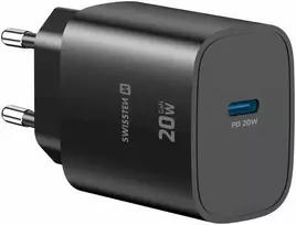 „Swissten Edge“ kelioninis įkroviklis USB-C GaN 20W Juodas