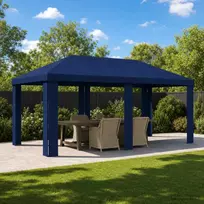 Paviljono uždanga 6 x 3 m Mėlyna Poliesteris 190 gsm