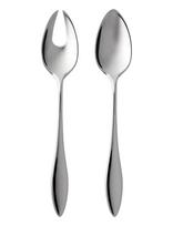 Gense - Salatbestik Indra 27,6 Cm Blank Stål 2 Pcs Set - Salotų serviravimo indas - Sidabro