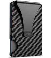 Juodas (Carbon) kortelių dėklas "Tech-Protect Thorn Rfid Card Wallet"