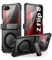 Juodas dėklas Samsung Galaxy Z Flip 8 telefonui "Supcase UB Grip Mag Magsafe"