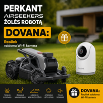 Airseekers Tron MAX robotas vejapjovė su RTK ir AI 36a + DOVANA