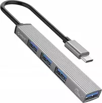 „Orico“ USB-C, USB-A 5Gbps USB-koncentratorius, 3 USB-A 2.0 jungtys, aliuminis