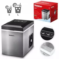 Ledo kubelių gaminimo aparatas „Multistore“ – namų sąlygoms skirtas ledo kubelių gaminimo aparatas, gaminantis 10 kg ledo kubelių, 165 W, „WEBBER EDUKAMP“