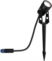 Paulmann sodo prožektorius „Plug & Shine Spot“ 2 W, 150 lm, 3000 K, IP65, 24 V, juodas / metalinis