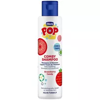 CHICCO_Pop Comby Shampoo And Conditioner – šampūnas ir kondicionierius viename, „Strawberry Candy“, 250 ml