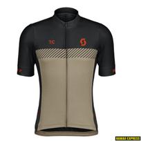 Marškinėliai vyr. trumpom rankovėm Scott RC Team SS mars red/toast beige