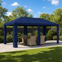 Paviljono uždanga 6 x 3 m Mėlyna Poliesteris 190 gsm