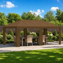 Paviljono uždanga 6 x 3 m Taupe Poliesteris 190 gsm