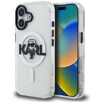 Karl Lagerfeld IML Karl Sketch Logo MagSafe dėklas iPhone 16 - Skaidrus