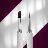 Double-ended brush Exclusive for gel 11 mm / liner 12 mm