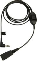 Jabra QD to 3.5mm w. Answer Button for Alcatel
