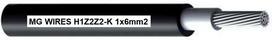 No Name Photovoltaic cable // MG Wires // 1x6mm2, 0,6/1kV black H1Z2Z2-K-6mm2 BK, package 100m