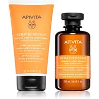 Apivita Keratin Repair Duo rinkinys maitinamojo ir drėkinamojo poveikio