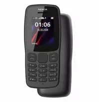 Mobilusis telefonas „Nokia“ GSM telefonas „Nokia 106“, juodos spalvos