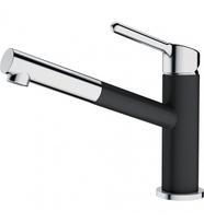 Plautuvės maišytuvas Franke Orbit, su ištraukiamu dušeliu, chrome/onyx