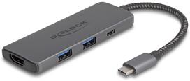 Delock DeLOCK USB Type-C Stacja dokująca 8K - HDMI/USB/PD 3.0 100 W | 87804 | 4043619878048