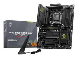 MSI Motherboard||AMD B850|SAM5|ATX|DDR5 Memory|4 Memory Slots|3xPCI-Express 16x|4xM.2|1xHDMI|1xAudio In|1xAudio Out|4xUSB 2.0|1xUSB 3.0|2xUSB 3.2|3xUSB-C|1xRJ45|B850TOMAHAWKMAXWIFI