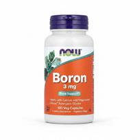 NOW Foods Boron, 3mg - 100 kapsulių