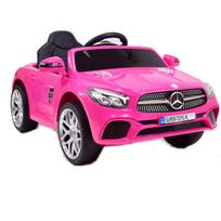„mercedes Sl500“ Baterijomis Maitinamas Automobilis Vaikams Su Eva Ratais, Odinis Apmušalas, Rožinis
