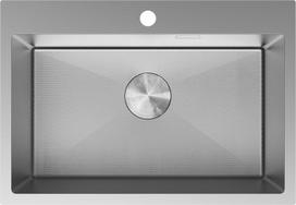 Mexen Solix nerūdijančio plieno virtuvės kriauklė su viena plautuve 650 x 450 mm, inox HC - 6403651000-01HC, 650 x 450 x 200 mm