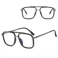 Stilingi Aviatoriniai Kompiuterio Akiniai Su Mėlynos Šviesos Filtru "Stylion 25120D" - Unisex, Grafitinės Ir Juodos Spalvos