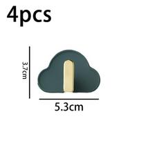Other furniture accessories,Wall Hooks Decorative Adhesive Heavy Duty Self No Damage Key Hook for Kitchen, Bathroom, Bags,,dark green