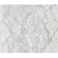 Pilki viniliniai tapetai ant flizelino marmuro imitacija, plaunami, 53 cm x 10 m