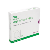 MEPILEX silikoninis tvarstis BORDER FLEX, 10 x 10 cm, 5 vnt.