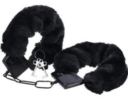 Antrankiai Merci Fluff Cuffs juodi