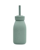 Buteliukas su šiaudeliu KikkaBoo Platinum Silicone Sage, 18+ mėn., 200 ml