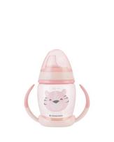 Puodelis kūdikiams KikkaBoo Pink, 8+ mėn., 200 ml