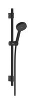 Hansgrohe Activera Select S 95 2jet EcoSmart rankinio dušo komplektas su stovu Varia, 720 mm, matinė juoda, 28048670