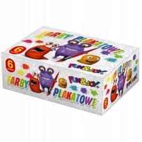 Plakatų dažai Fun&joy, 6 spalvos, 20 ml