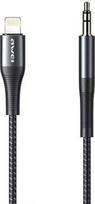 USB cable Awei Lightning - mini Jack 3.5 mm Black (6954284001052)