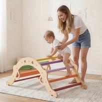 Laipiojimo žaislų rinkinys 9-in-1 Montessori Sulankstomas 195x59.8x74.5 cm Daugiaspalvis Kietmedis