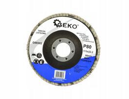 Geko šlifavimo diskas 115mm, P80, metalui, medienai, betonui