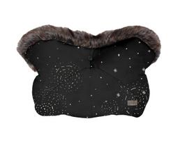 Vežimėlio rankų mova Kikka Boo Trendy Galaxy Black šilta, nepralaidi vandeniui