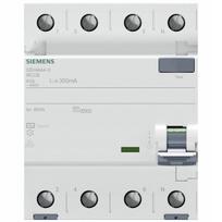 Srovės nuotėkio pertraukiklis 5sv4644-0, 40a, 400v, 3+n, 300ma