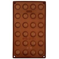 Forma pralinėm ir šokoladiniams saldainiams silikoninė ruda Orion 30x17.5x1.5 cm