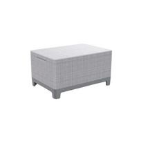 Lauko staliukas su daiktadėže Keter Scandi, 51.6x74.7x 40cm, pilkas
