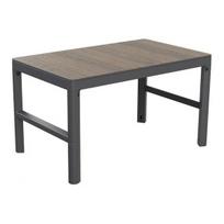 Lauko stalas Keter Deco Lyon, 116x71.5x66 cm, riešutmedžio spalvos/pilkas