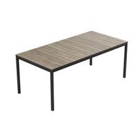 Lauko stalas Keter Deco Porto Nova 200, 194x94x75 cm, rudas/juodas