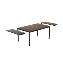 Prailginamas lauko stalas Keter Deco Porto Nova 200-280, 272x94x75 cm, riešutmedžio spalvos/juodas